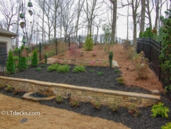 AFTER - landscaping retaining wall
