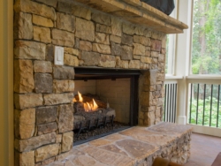 Fireplace in Screen Porch - Decatur, GA fireplace