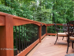 Fiberon decking and custom railing - Alpharetta deck