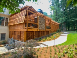 Massive cedar and Trex deck massive cedar deck