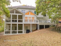 Two level screen porch and deck screen porch