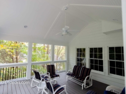 Screen porch with vaulted ceiling. screen porch with vaulted ceiling