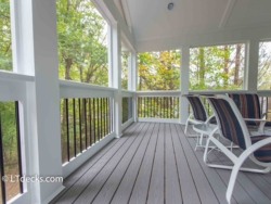 Fiberon flooring on screen porch in Roswell, GA. Fiberon flooring