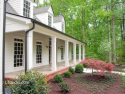 Front porch with white columns front porch
