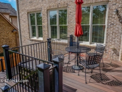 Fortress iron rails on Roswell, GA deck Roswell deck