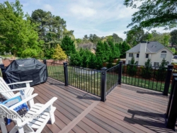 Fortress iron rails on Fiberon deck deck railing