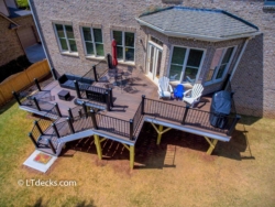 Multi-level deck Fiberon deck