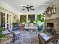 Flagstone patio in screen porch flagstone patio