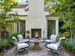 Patio with outdoor fireplace outdoor fireplace