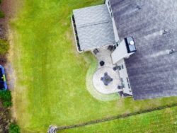 External view of sun room with new built patio
