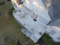 Before The old deck, with no porch