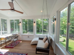 New glassed in screen porch in Duluth, Atlanta